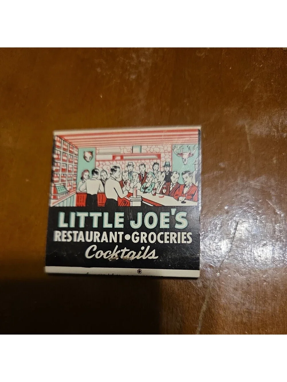 Vintage Matchbook 60's Little Joe's Restaurant-Groceries LA CA Unstruck/Full